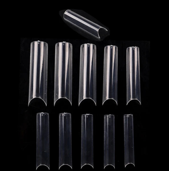JUSTNAILS 500 Tips Xtreme long Square Form mit Box