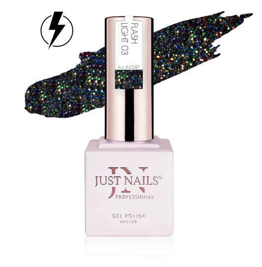 JUSTNAILS Gel Polish Color - Flash Light 03 - Shellac Soak-off