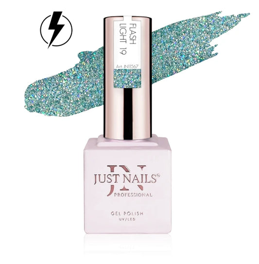 JUSTNAILS Gel Polish Color - Flash Light 19 - Shellac Soak-off