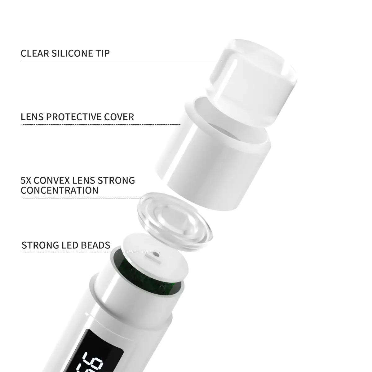 Lâmpada LED mini JUSTNAILS com suporte