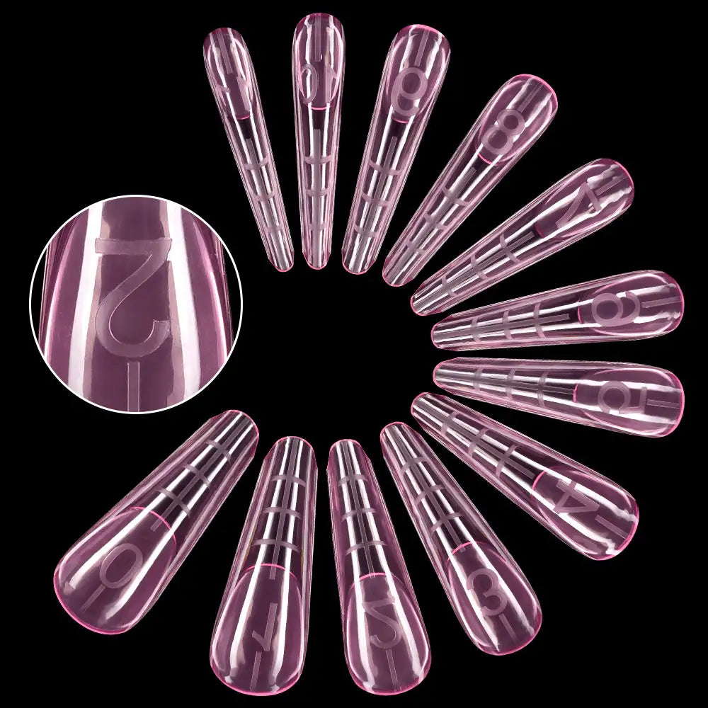 JUSTNAILS 120 Pontas F1Premium Forma Amêndoa Russa