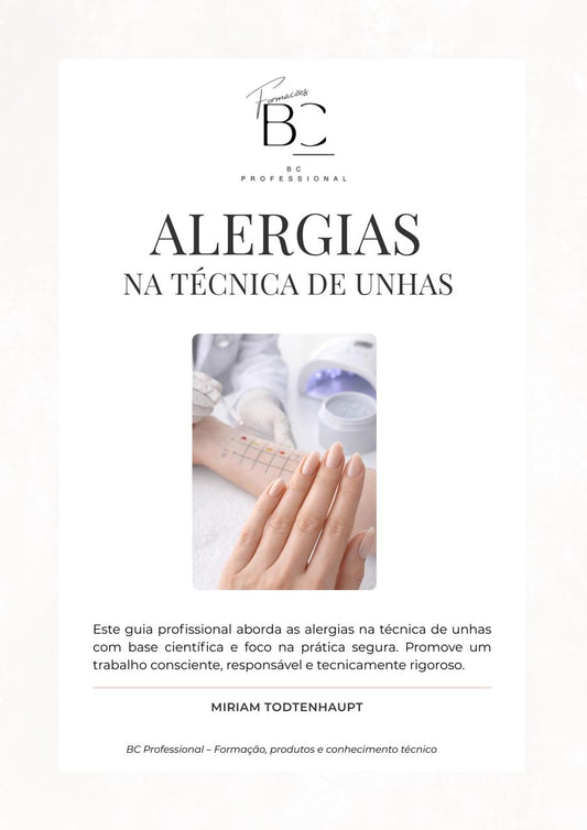 Guia Profissional sobre Alergias na Técnica de Unhas