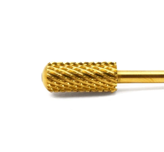 JUSTNAILS Ultra TITAN Safety Barrel small Fräser Bit Long Life Gold 08