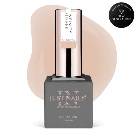 JUSTNAILS Rubber Gel INFINITY BASE 15ml - SOFT BUT SAVAGE