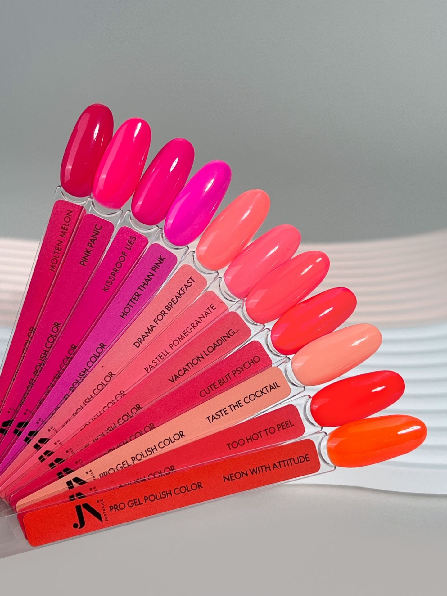 JUSTNAILS Polish Color Gel - Too Hot To Peel *NEON