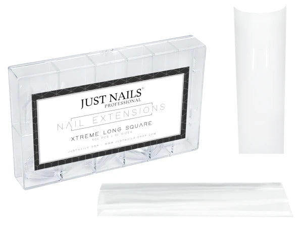 JUSTNAILS 500 Tips XXL! Xtreme long Square Form