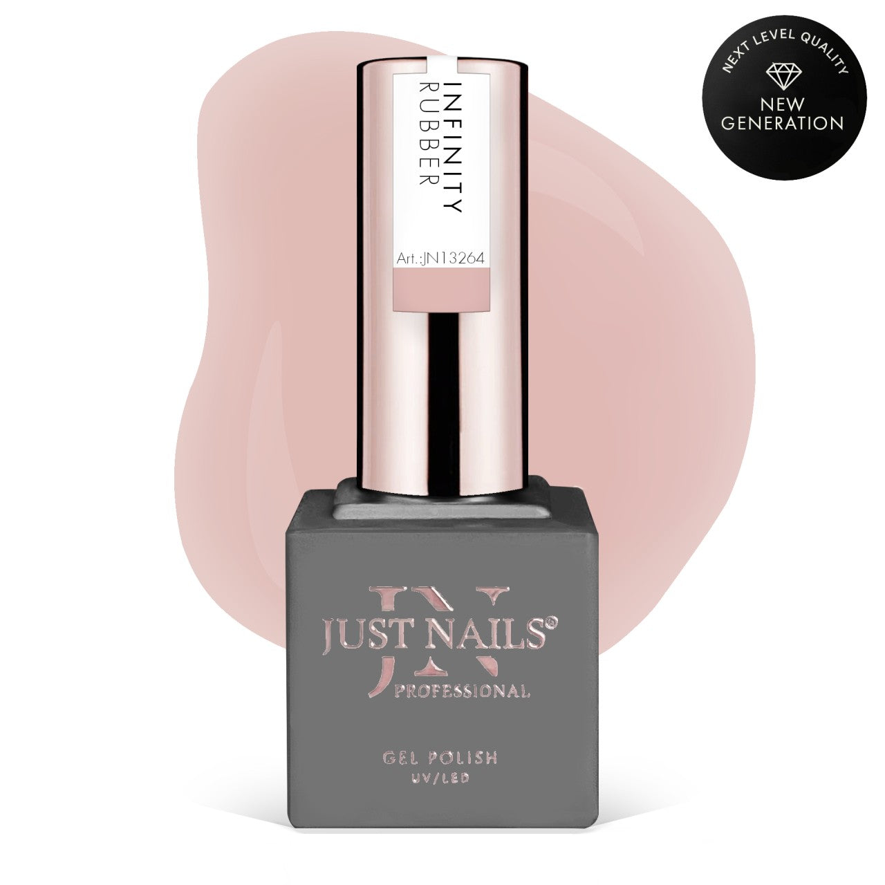JUSTNAILS INFINITY® Rubber Gel Base - CREME D' NUDE