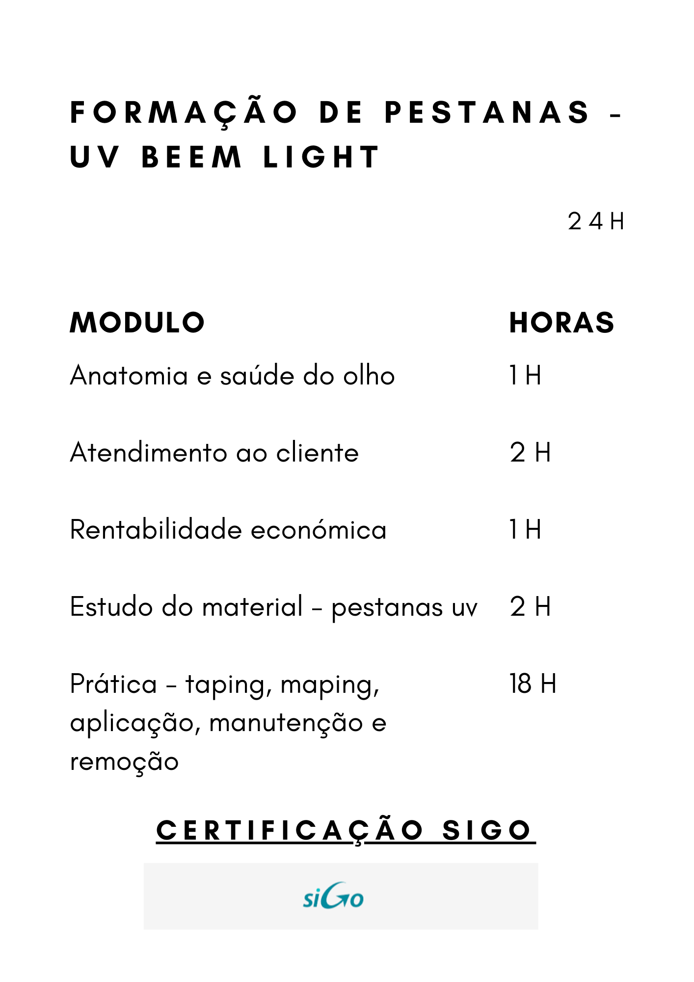 Formação  presencial de pestanas UV BEEM LIGHT + Lashe UV Lampe Set